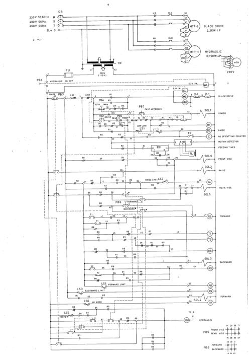 amada锯床ha-250电气图