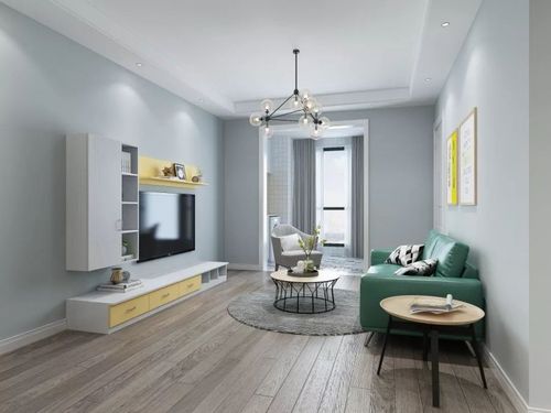 顶固92㎡北欧风家装案例时尚和谐的色彩搭配