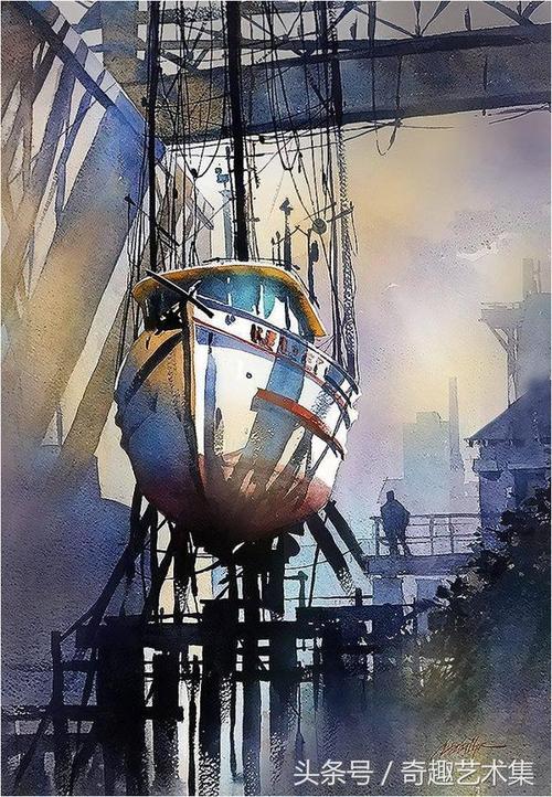 世界著名绘画大师托马斯沙勒水彩画作品欣赏