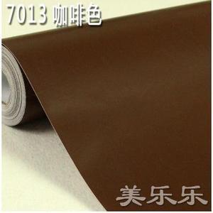 pvc纯色墙纸自粘防水壁纸 宿舍卧室厨房即时贴咖啡色家具翻新贴纸