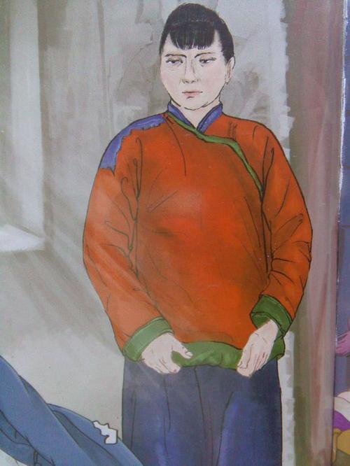 骆驼祥子虎妞简笔画