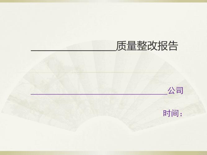 整改报告模板ppt课件