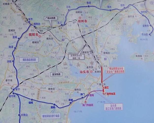 汕头港疏港铁路项目是广梅汕铁路汕头站至广澳港铁路是服务于汕头港