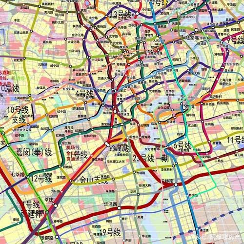 上海中大运量交通线网规划示意图