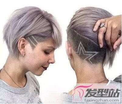 两边鬓角剃掉的女生发型 让你比男生还酷炫帅气