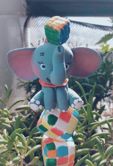 马戏团小象粘土手办欣赏