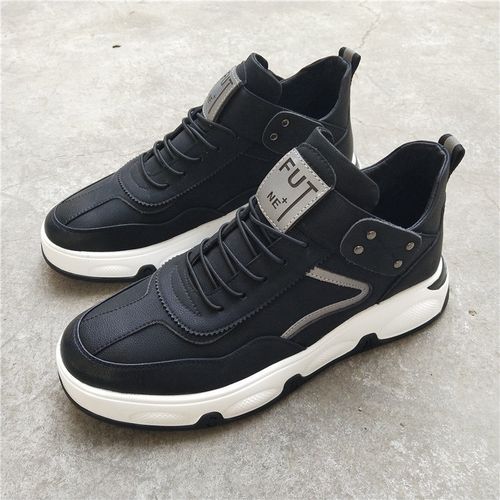 2020秋冬新品复古男鞋英伦韩版潮鞋厚底休闲运动鞋欧洲站男鞋高帮