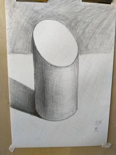 斜切面圆柱体