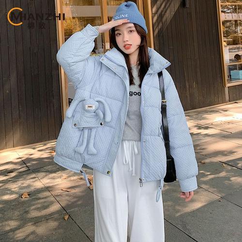 品牌棉致可爱棉服女学生面包服设计感小众外套女冬季加绒加厚