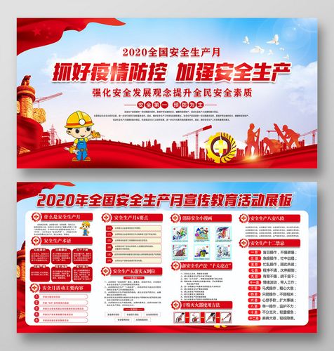 2020全国安全生产月抓好疫情防控加强安全生产宣传栏