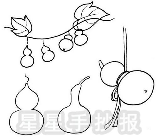 葫芦简笔画图片画法