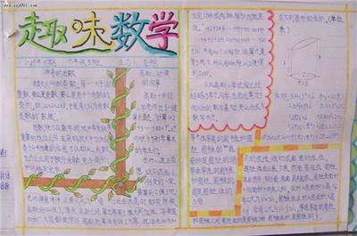 小对联大智慧数学手抄报 对联手抄报
