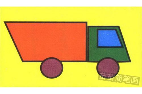 垃圾车简笔画怎么画