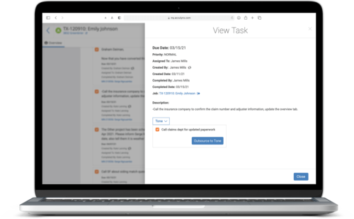 efficiently handle the repetitive, administrative communication