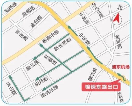 【交通】杨高中路中环立交改造明晚开工,绕行示意图在此!