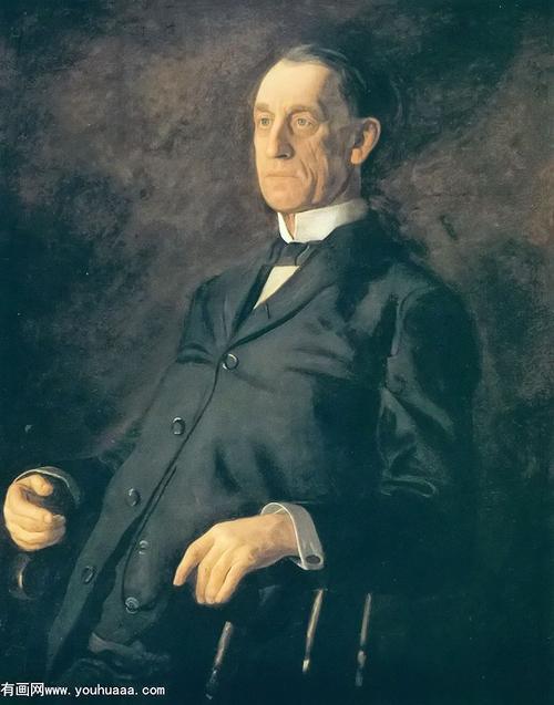 阿斯贝里·w·李的画像_托马斯·伊肯斯_有画网