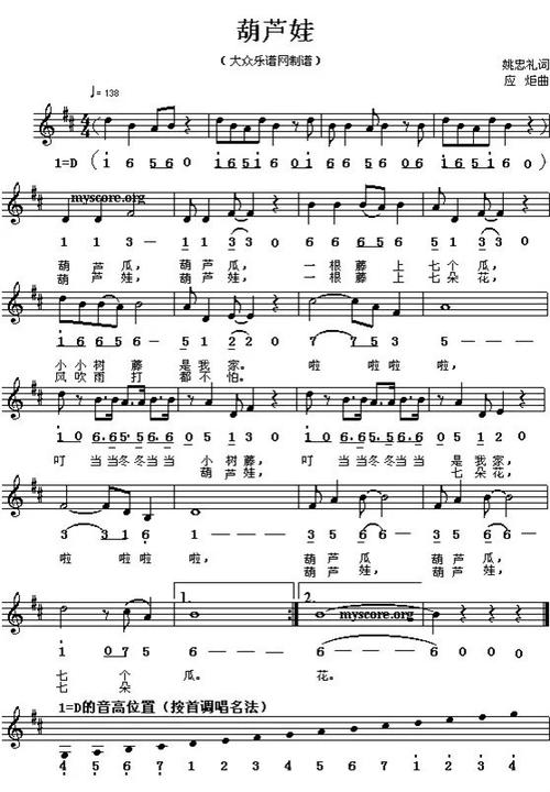 幼儿园儿童歌曲钢琴简谱大全幼师必备