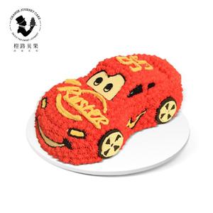 橙路贝果闪电麦昆动物奶油卡通创意生日蛋糕上海宁波杭州同城配送