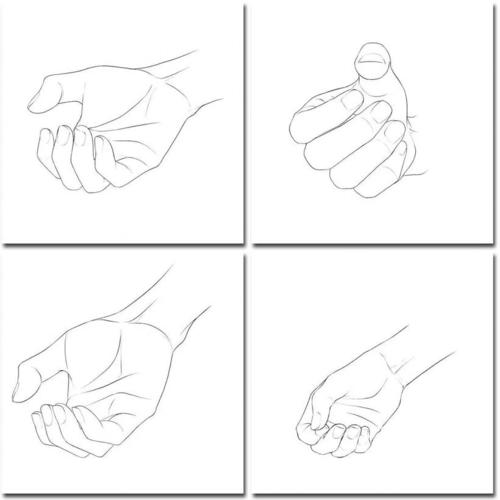 不同的动作可以展示各种手部形态 或直,或弯,或握,或抓,或垂 各种姿态