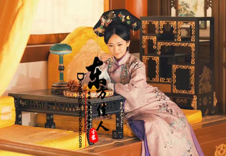 影视剧龙珠传奇之无间道 雪倾城同款古装 格格装 绣花