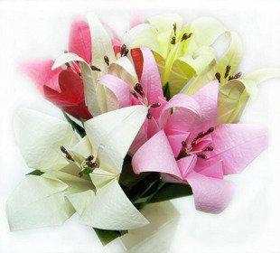 折纸百合花花束怎么做 手工折纸大全-蒲城教育文学网