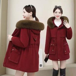 冬装中长款889派克棉服女装外套女土新款蔷薇服饰店穿搭