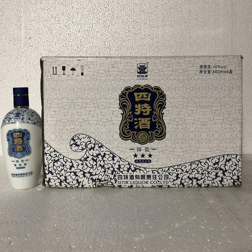 【四特酒】四特酒锦瓷三星52度460ml*6瓶特香型白酒特价包邮