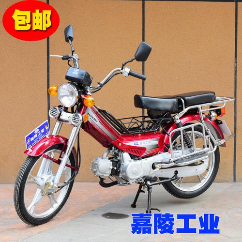 购客国4电喷嘉陵发动机嘉鹏48cc助力弯梁轻便代步两轮燃油复古摩托车