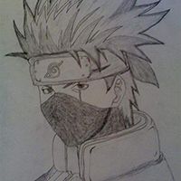 卡卡西素描头像