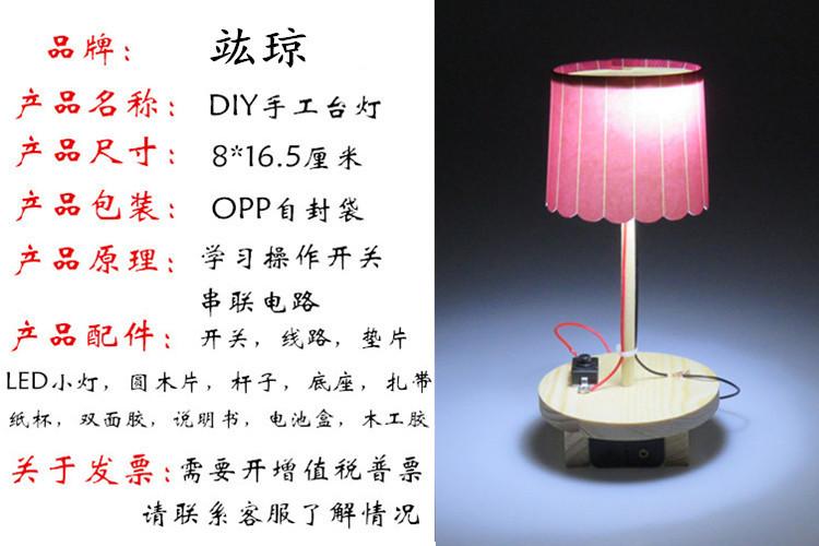 科技小制作小发明 小学生手工diy台灯科学小制作实验材料