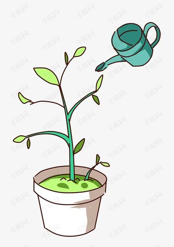 植树节植物浇水卡通             给植物浇水图片动漫