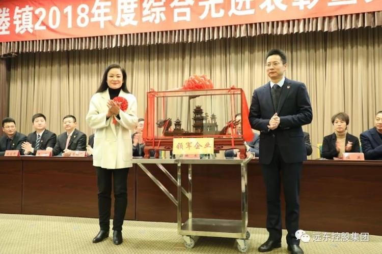 张希兰代表远东接受"领军企业"荣誉
