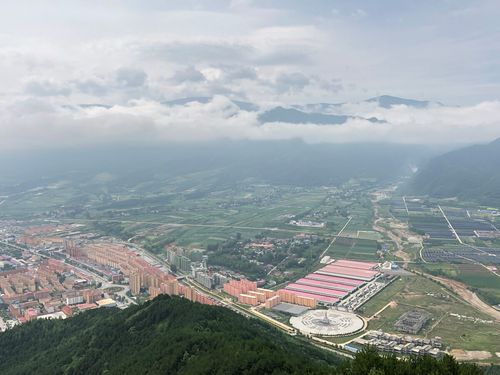 俯瞰太白县陕西宝鸡