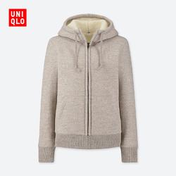 uniqlo优衣库418238女士仿羊羔绒运动开衫