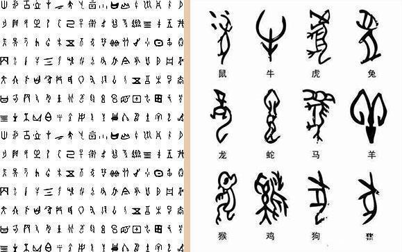 中国象形文字和甲骨文