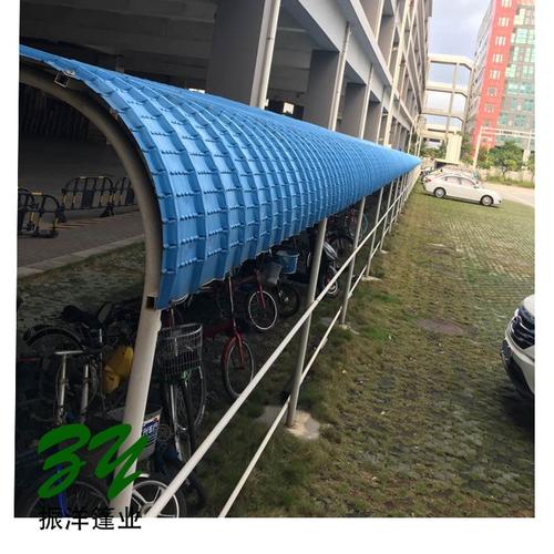 【彩钢棚】深圳彩钢瓦雨棚工程 铁皮单车棚施工 钢结构遮雨篷订做安装