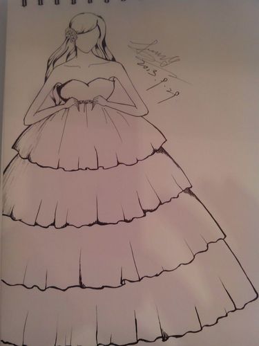 胖胖女生也能穿的婚纱哦!