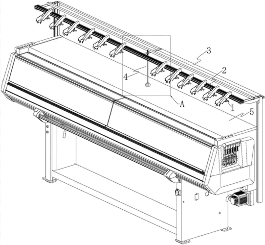 具有支撑结构的纺织机挑线架装置的制作方法