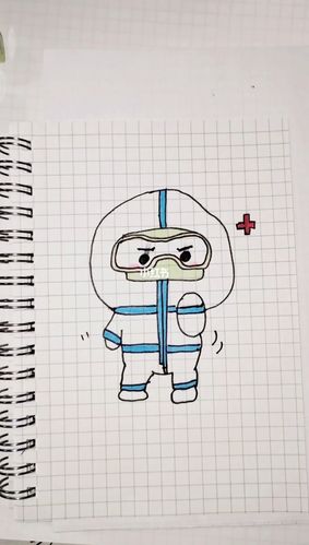 抗疫英雄简笔画_简笔画_致敬逆行者_文化_绘画