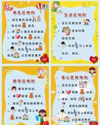 如何做出让小朋友一眼就能看懂得进区规则牌?
