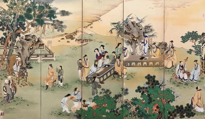 徐操 西园雅集图