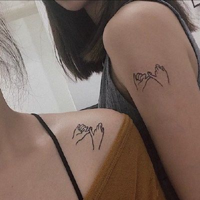 情侣纹身头像 适合情侣和姐妹的小清新纹身