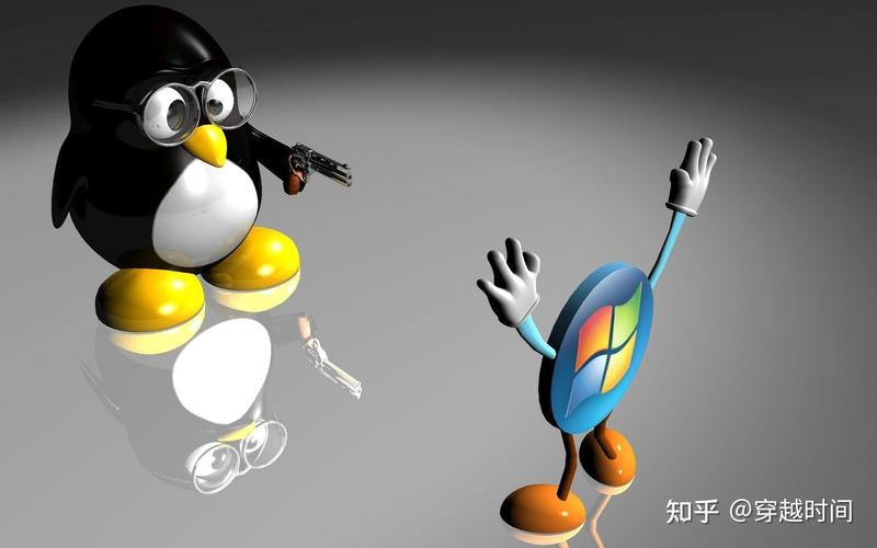 linux企鹅大战windows壁纸