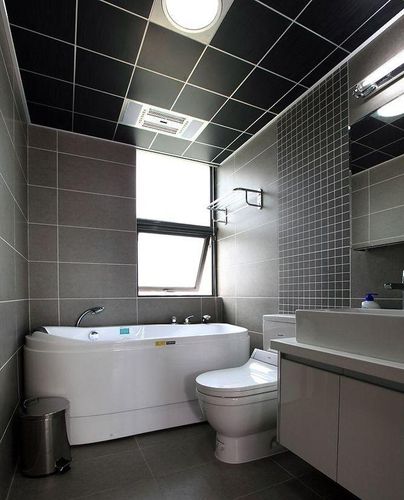 现代简约三居室卫生间吊顶装修效果图欣赏#480369176