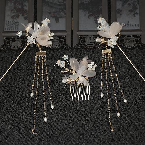 汉服全套发饰女发少女仙气古装头饰风发古风发饰