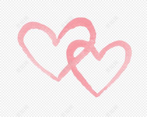 唯美手绘爱心矢量元素
