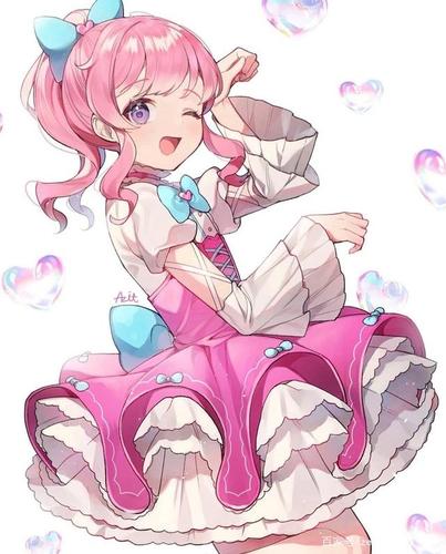 二次元少女插画欣赏,可爱的魔卡少女樱