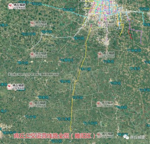 商丘公交运营线路全图(睢阳区)