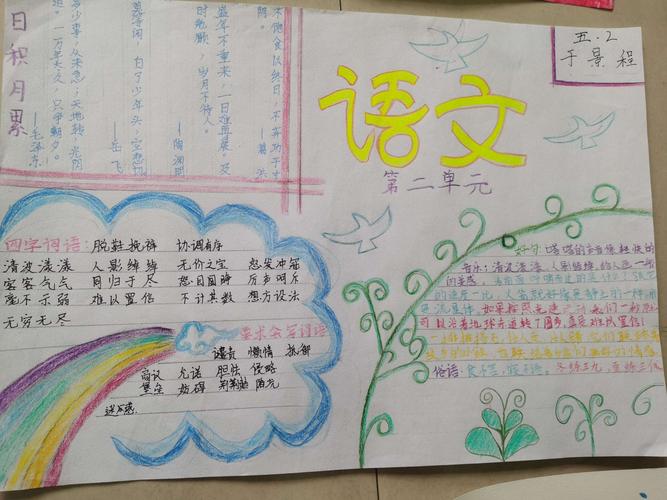 让语文更有趣—五年级"手抄报"