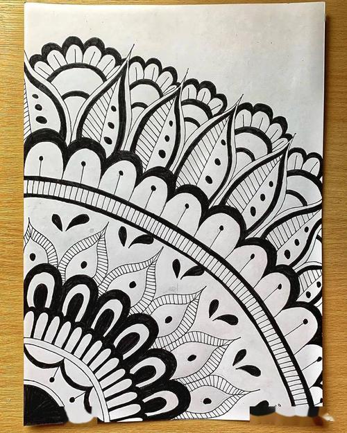 黑白装饰画创作必备——20张漂亮的母版纹样素材